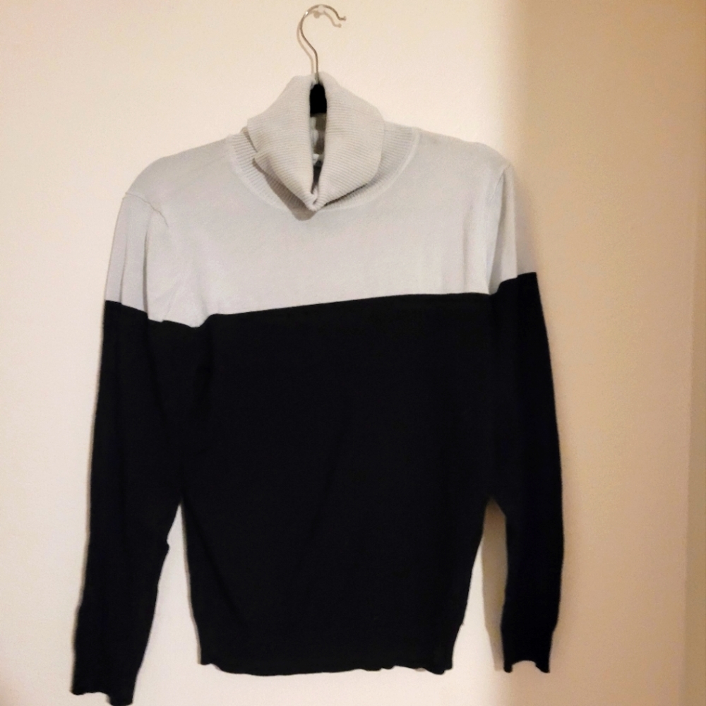 Women's L blocked turtle neck.